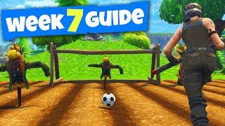 SECRET SOCCER PITCH LOCATIONS! - Fortnite Week 7 Challenge Guide