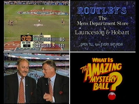 1995 AFL Grand Final - Tasmania TV Transmission (includes commercials)