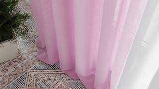 Тюль «Тонгри (розовый) - 250 см» — видео о товаре