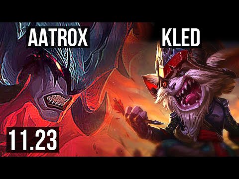 AATROX vs KLED (TOP) | 5/2/10, 1.1M mastery, 400+ games | NA Diamond | 11.23