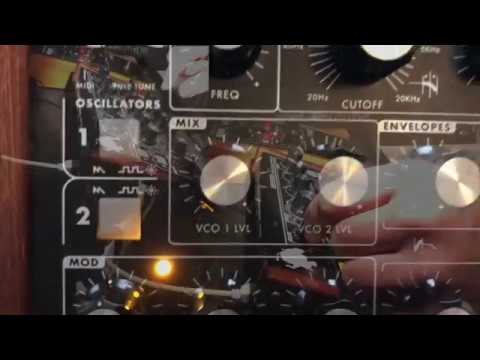 GIUFJ - Intro Video - Moog Minitaur Ambient/ Moogerfooger Phaser/ Boss RV-6 Reverb.