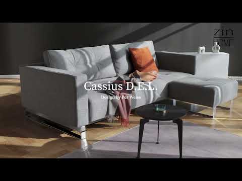 Cassius Deluxe Excess Lounger Sleeper Sofa Bed by Zin Home