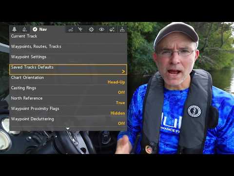 Humminbird HELIX How To Customize Saved Track Defaults