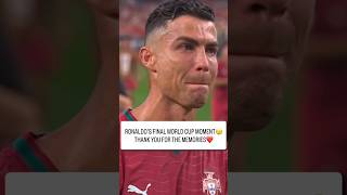 Ronaldo’s Last World Cup Match😢 #ronaldo #fifaworldcup #cristianoronaldo