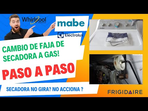 HOW TO CHANGE THE BELT ON A MABE GENERAL ELECTRIC DRYER