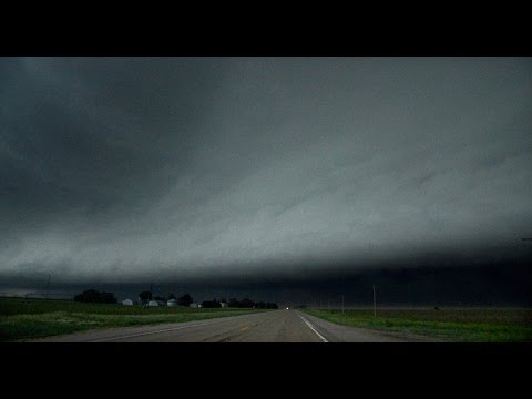 Escaping Dangerous Derecho - Swallowed by "Whales Mouth" time lapse