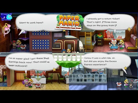Paper Mario: TTYD (Switch): Talking To NPCs In The Excess Express After Arriving At Poshley Heights