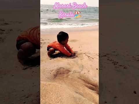 🏖️𝓨𝓪𝓪𝓭𝓮𝓷🏖️ Marari beach | Kerala tour | #cutebaby #krishika #viralvideo #shorts