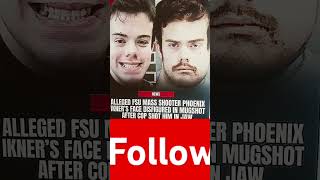 FSU Mass shooter Phoenix ikners FACE disfigured in Mugshot after Cop Shot him in JAW#fsu #mass