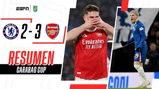 DOBLETE DE GARNACHO PERO LA PRIMERA SEMIFINAL FUE GUNNER EN LONDRES | Chelsea 2-3 Arsenal | RESUMEN