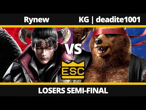 ESC 77 - Losers Semi-Final - Rynew (Devil Jin) Vs. KG | deadite1001 (Kuma) - TEKKEN 8 Tournament
