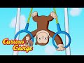 George Does Gymnastics ‍ ️ 1 Hour Of Curious George Adventures Cartoons For Children