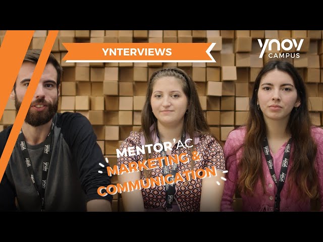 Découvre Jérémy, Ilona et Maï-Ly, nos mentors Marketing & Communication