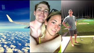 travel vlog: flying to obx + top golf!