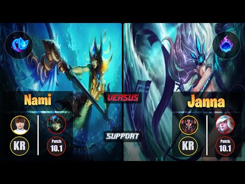 Beryl [Summon Aery] NAMI (Support) VS [Arcane Comet] JANNA - Grandmaster KR Patch 10.1