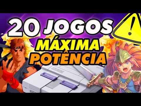 Os 20 Jogos MAIS IMPRESSIONANTES do Super Nintendo! 16-BITS com GRÁFICOS E DESEMPENHO NO TALO!
