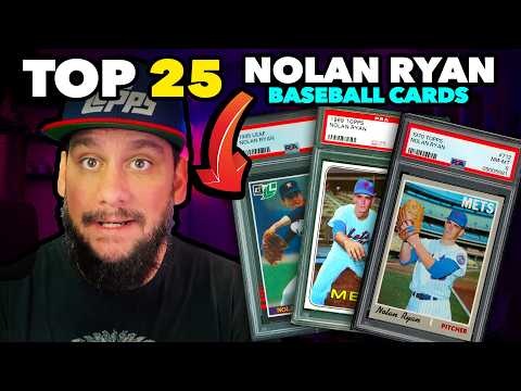 Top 25 Nolan Ryan Baseball Cards recently sold on eBay for BIG MONEY
