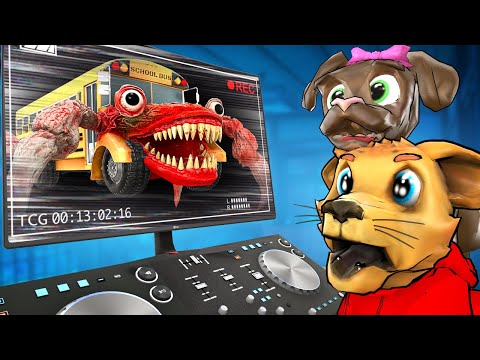 SCHOOL BUS EATER caught on SECURITY CAMERA... (Gmod Sandbox)