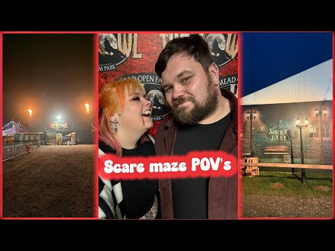 The Howl Scream Park 2025 | maze POV’s | all NEW Shriekeasy 🍸