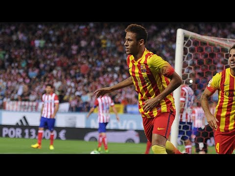 Primeiro gol de Neymar pelo Barcelona
