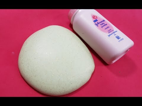 Baby Powder Slime , How To Make Slime with Baby Powder and Hand Soap No Glue, Face Mask, Lotion!