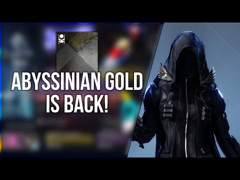 Abyssinian Gold Is Back! Get It Before It's Gone! - Destiny 2 Fashion