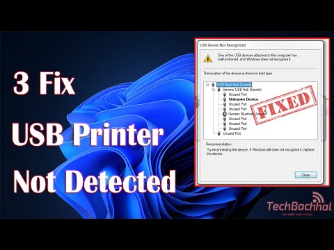 Fix USB Printer Not Detected In Windows 11/10 [3 Methods]