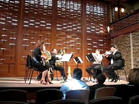 Shalin Liu Performance Center - Triton Brass Quintet - Witold Lutoslawski - Mini Overture