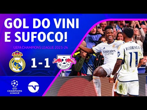 Gols e lances de Real Madrid x RB Leipzig
