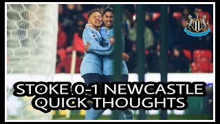 Stoke City 0-1 Newcastle United | Quick thoughts