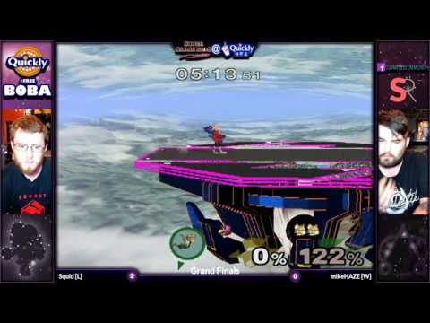 SSBM @ Quickly 9 - mikeHAZE (Fox) vs. Squid (Falco) - Grand Finals