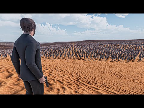 100 JOHN WICK vs 2 MILLION ROMAN ARCHERS - Ultimate Epic Battle Simulator 2 UEBS 2