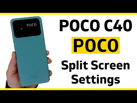 POCO C40 How to split screen
