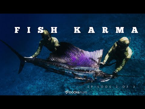Spearfishing Remote Fiji - Fighting Sharks for Big Wahoo & Popping Giant Trevally! FISH KARMA EP.2