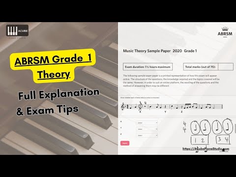ABRSM Music Theory Grade 1 Sample Paper Explained
