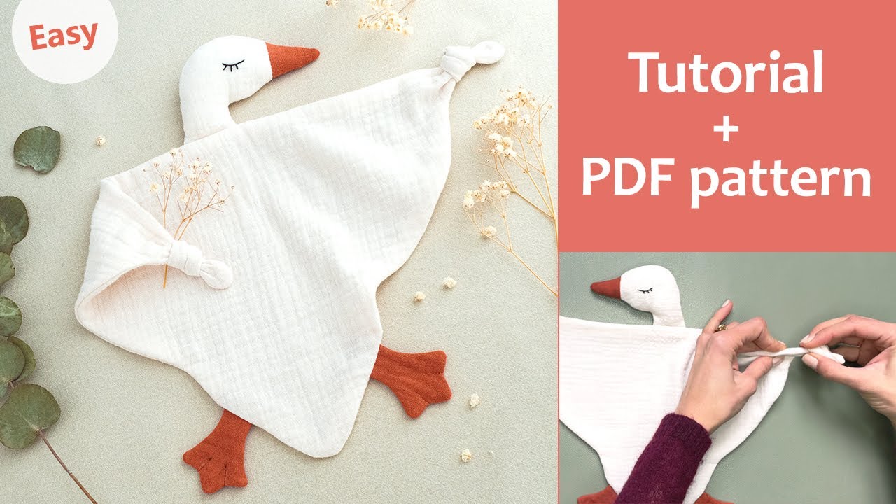 Baby Goose Lovey Sewing Tutorial – PDF Pattern