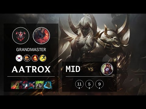 Aatrox Mid vs Lulu - KR Grandmaster Patch 10.9
