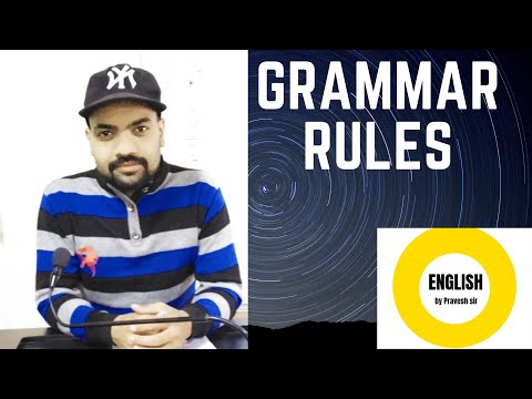Grammar Rules { Chapter 2 } Topic- All Subjects Family members || By Pravesh Sir ||