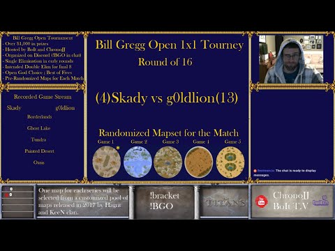 Skady vs g0ldlion- Recorded Games - Round of 16- Bill Gregg Open Tournament