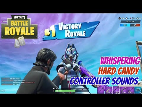 ASMR Gaming: Fortnite | Hard Candy, Whispering, Controller Sounds - Getting Good Ep 7.