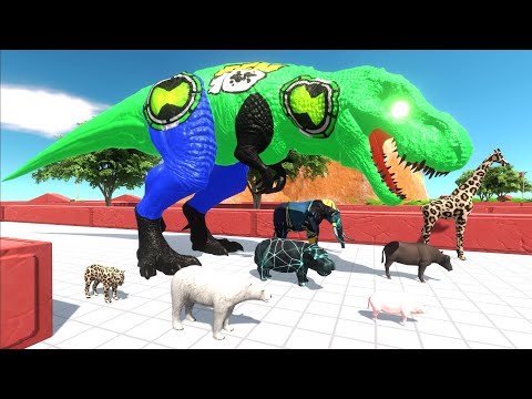 ESCAPE FROM BEN 10 T REX - Animal Revolt Battle Simulator