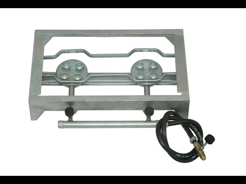 Fogão Em Alumínio Fundido Fogareiro Gás Duas Bocas Completo | Mercado Livre