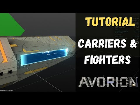 Avorion - Tutorial - Carriers & Fighters - Building Your Carrier And Getting Custom Fighters