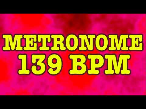 139 BPM Metronome - Psychedelic Metronome - 10 Minutes - 139BPM Click Track - Metrónomo 139 BPM
