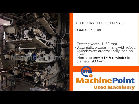 COMEXI FX 2108 Used 8 Colours CI flexo presses machine MachinePoint