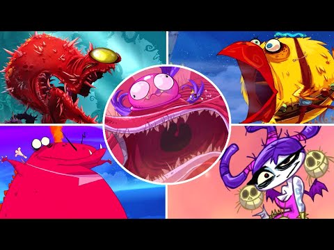 Rayman Origins - All Bosses