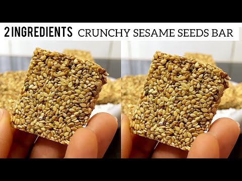 2 INGREDIENTS SESAME SEEDS BAR | Simple Snack Recipe