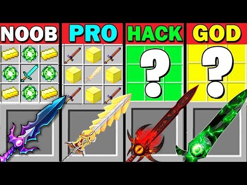 MINECRAFT BATTLE: ABILITY SWORD CRAFTING VS NOOB VS PRO VS HACKER VS GOD - FUNNY MINECRAFT TROLLING!
