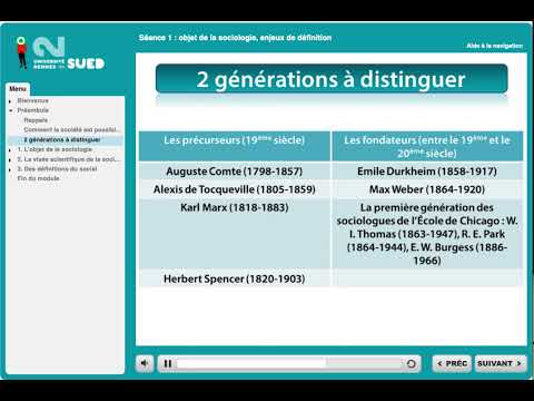 Séance 1 : L'objet de la sociologie, enjeux et définitions