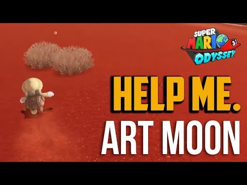 Super Mario Odyssey : Found with Wooded Kingdom Art Moon Location
